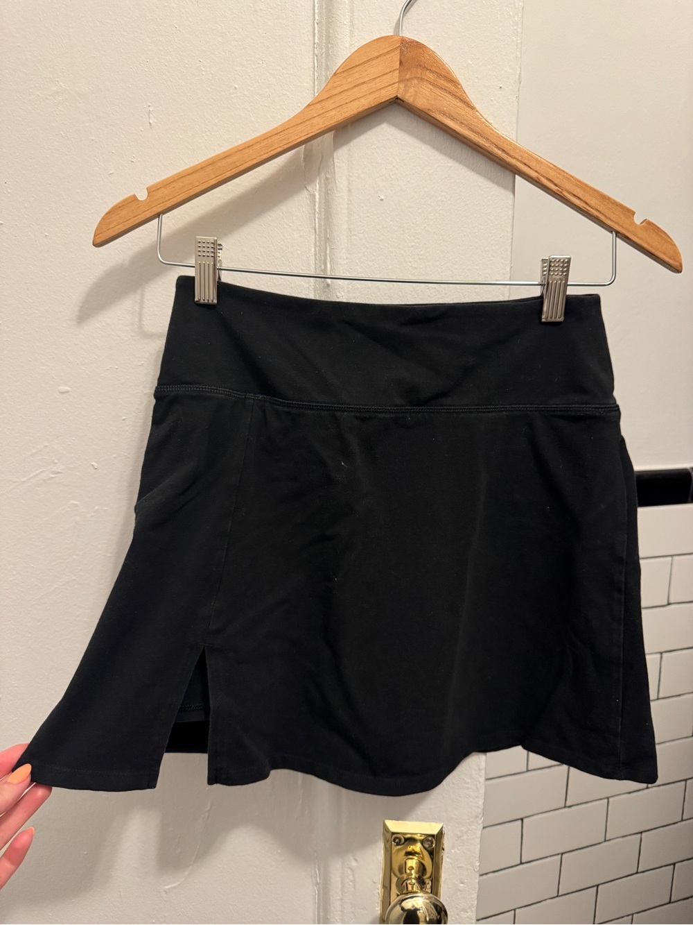 Black Active Skort with Side Slit Old Navy Size Small